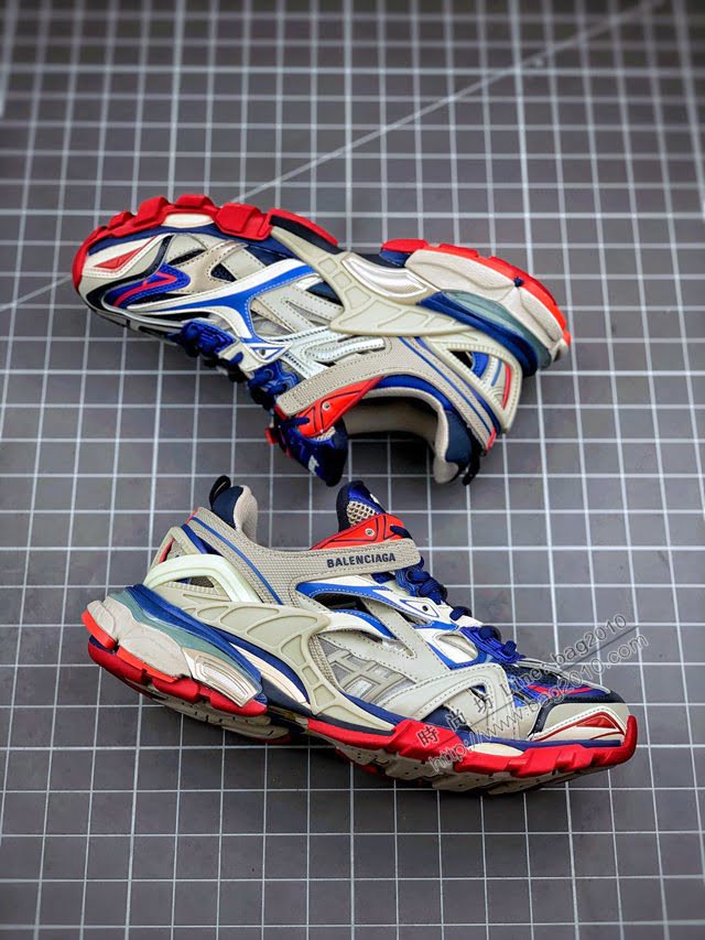 Balenciaga經典款男女鞋 巴黎世家頂級版本新配色Track4.0老爹鞋 Balenciaga情侶款老爹鞋  hdbl1084